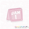 KAD Vinyl Decal - January 1 Calendar