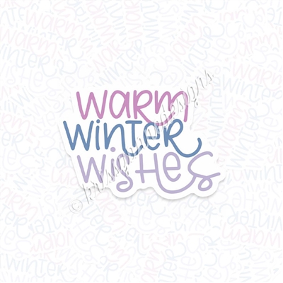 KAD Vinyl Decal - Warm Winter Wishes