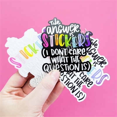 KAD Vinyl Decal | The Answer is Stickers