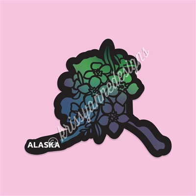 State Flower Vinyl Decal | Alaska