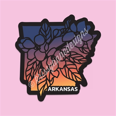 State Flower Vinyl Decal | Arkansas