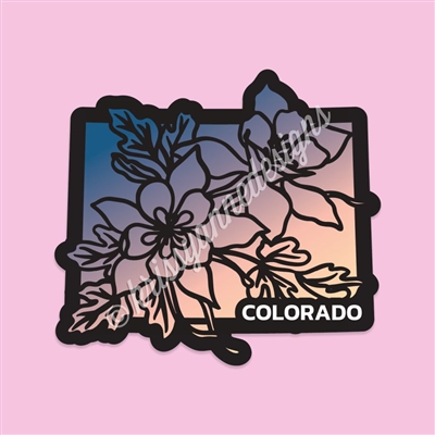 State Flower Vinyl Decal | Colorado