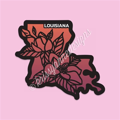 State Flower Vinyl Decal | Louisiana