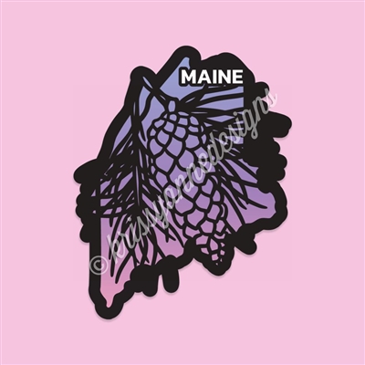 State Flower Vinyl Decal | Maine