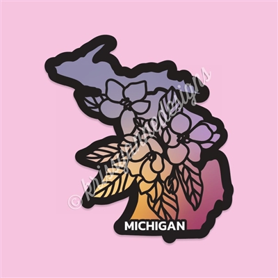 State Flower Vinyl Decal | Michigan