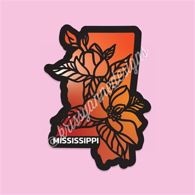 State Flower Vinyl Decal | Mississippi