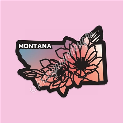 State Flower Vinyl Decal | Montana