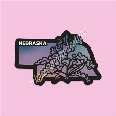 State Flower Vinyl Decal | Nebraska