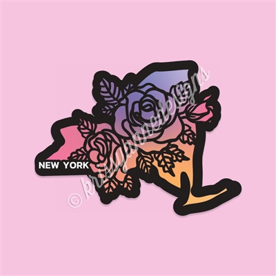 State Flower Vinyl Decal | New York