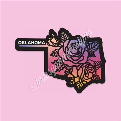 State Flower Vinyl Decal | Oklahoma