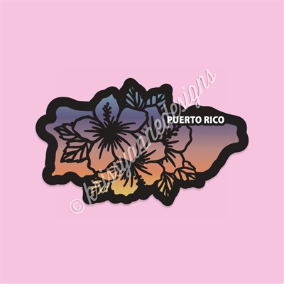 State Flower Vinyl Decal | Puerto Rico