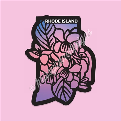 State Flower Vinyl Decal | Rhode Island