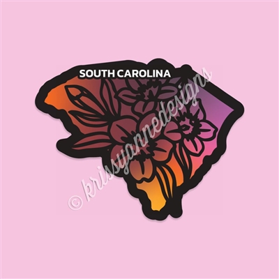 State Flower Vinyl Decal | South Carolina