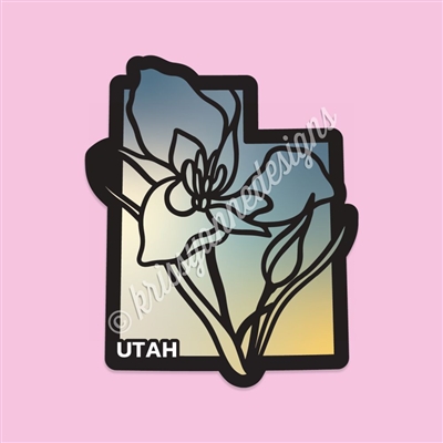 State Flower Vinyl Decal | Utah