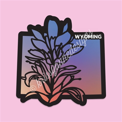 State Flower Vinyl Decal | Wyoming