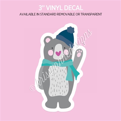 Vinyl Decal | Winter Bear