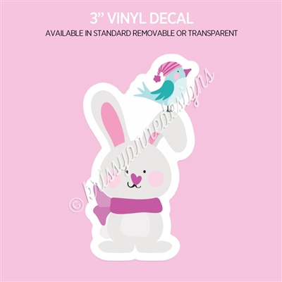 Vinyl Decal | Winter Bunny