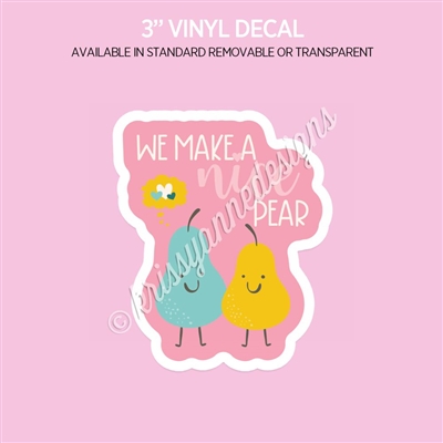 Vinyl Decal | Nice Pear