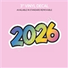 Vinyl Decal | 2026 Paint Strokes