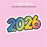 Vinyl Decal | 2026 Paint Strokes