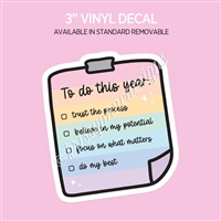 Vinyl Decal | To Do List