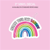 Vinyl Decal | Create Your Own Rainbow