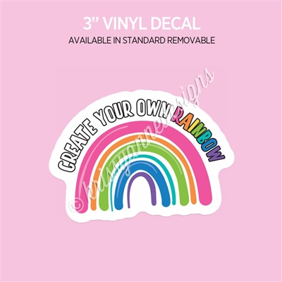 Vinyl Decal | Create Your Own Rainbow