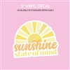 Vinyl Decal | Sunshine State of Mind