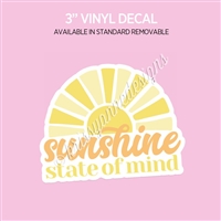 Vinyl Decal | Sunshine State of Mind