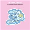 Vinyl Decal | Partly Cloudy