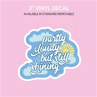 Vinyl Decal | Partly Cloudy
