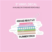 Vinyl Decal | Planner Stack