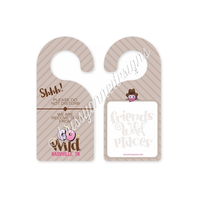 GO Wild 2017 Brown Door Hanger - Friends in Wild Places