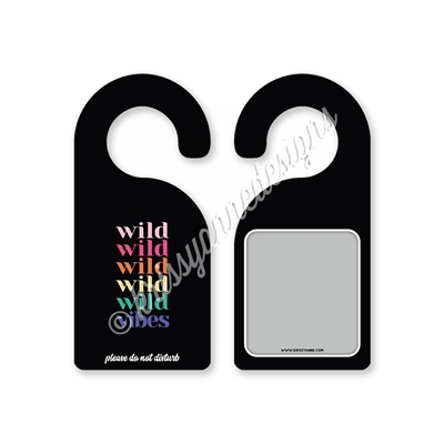 Two-Sided Door Hanger - Wild Vibes