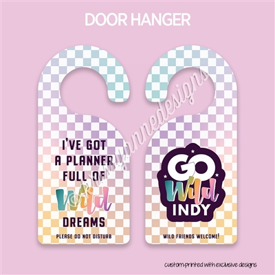 Two-Sided Door Hanger | Wild Dreams (GW Indy)