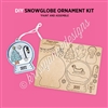 Wooden DIY Kit - Snowglobe Ornament