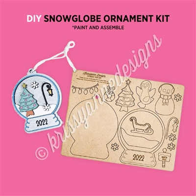 Wooden DIY Kit - Snowglobe Ornament