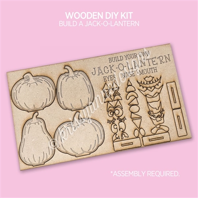 Wooden DIY Kit | Jack-O-Lantern