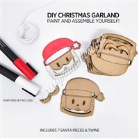 Wooden DIY Kit | Santa Garland