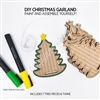 Wooden DIY Kit | Christmas Tree Garland