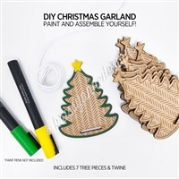 Wooden DIY Kit | Christmas Tree Garland