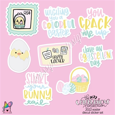 CC Diecut Sticker Set - 2022 Easter