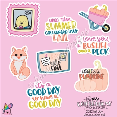 CC Diecut Sticker Set - 2022 Fall