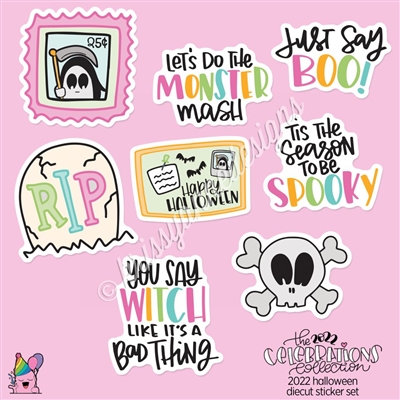 CC Diecut Sticker Set - 2022 Halloween