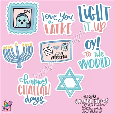 CC Diecut Sticker Set - 2022 Hanukkah