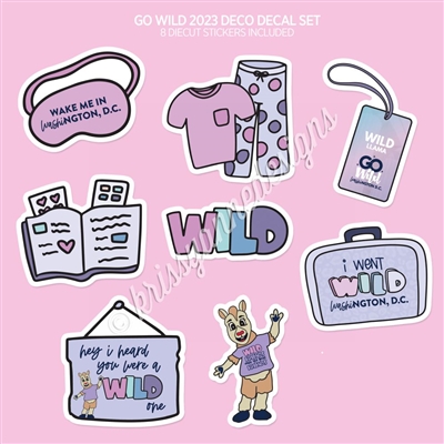 Diecut Sticker Set - GO Wild 2023 Deco