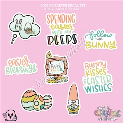 CC Diecut Sticker Set - 2023 Easter