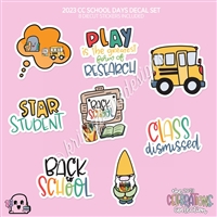 CC Diecut Sticker Set - 2023 School Days