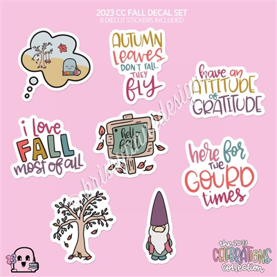 CC Diecut Sticker Set | 2023 Fall