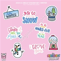 CC Diecut Sticker Set - 2024 Winter